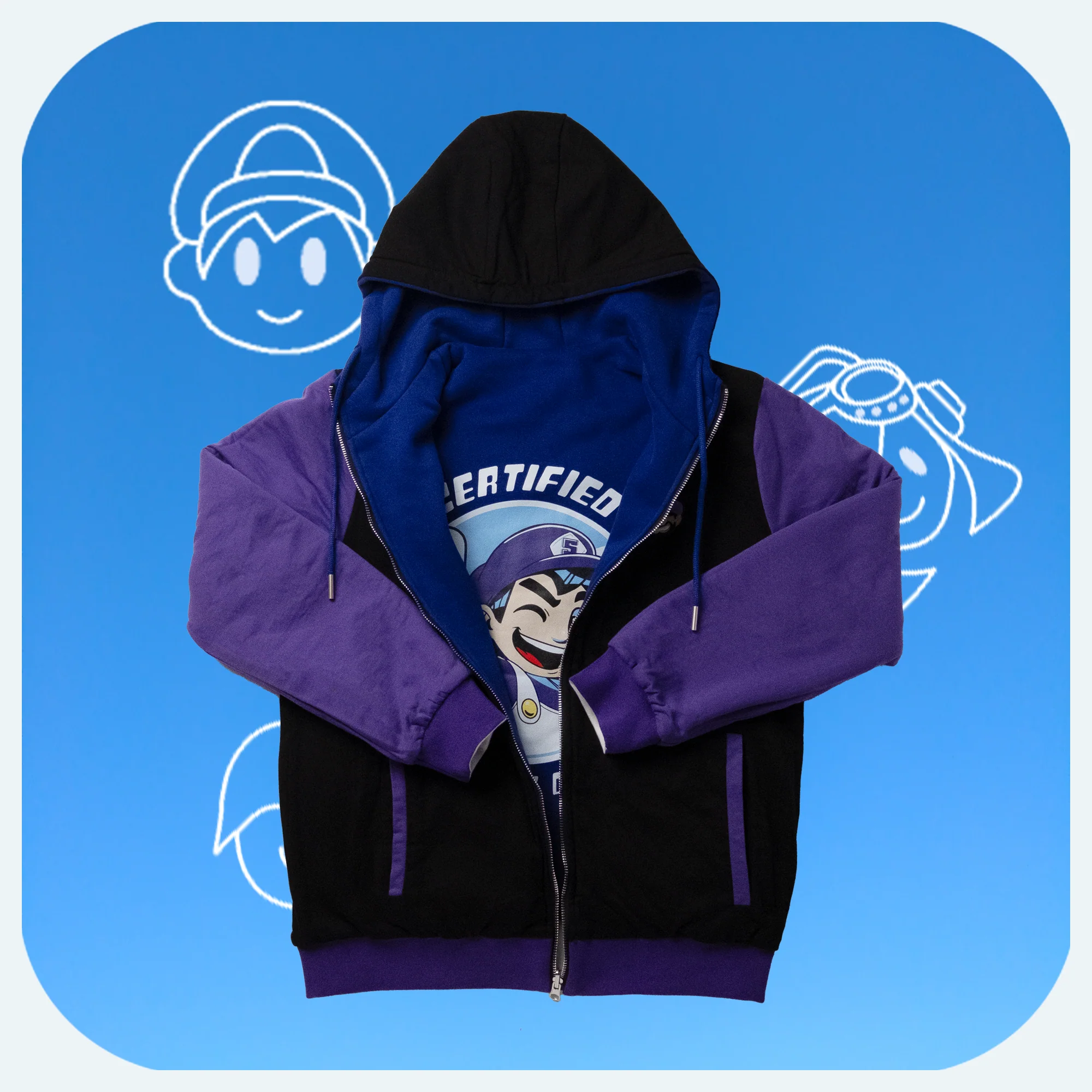 SMG4 - SMG3 Reversible Hoodie - Image 5