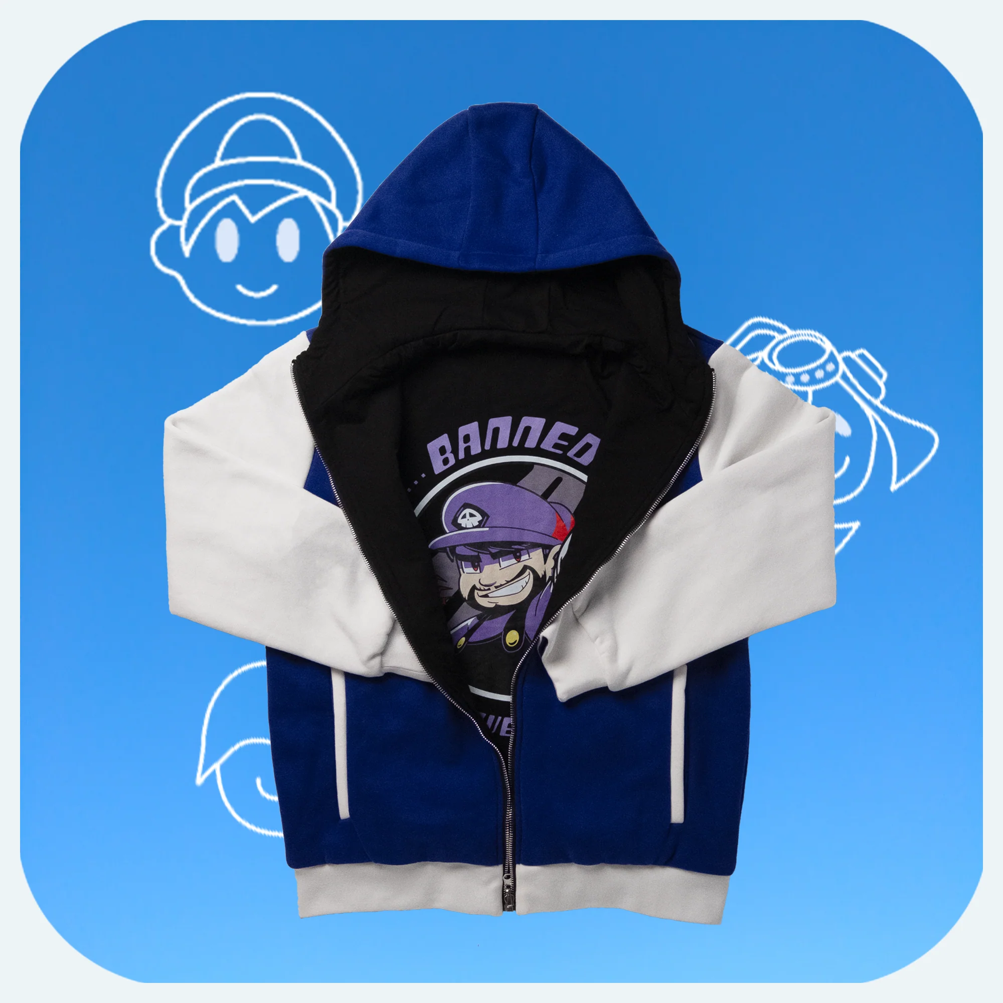 SMG4 - SMG3 Reversible Hoodie - Image 6